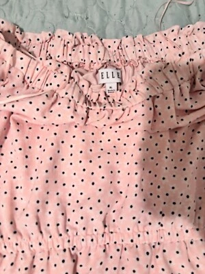 Elle Pink Polkadot Women’s Dress Xl - Image 1 of 4