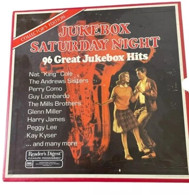 Jukebox Saturday Night. Readers Digest 96 Great Jukebox Hits. 8 Records. 33rpm - Image 1 of 4