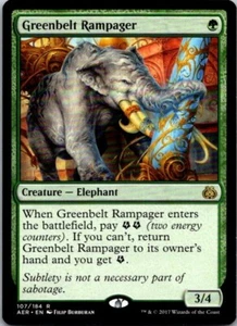 Greenbelt Rampager Aether Revolt MTG NM - Picture 1 of 2