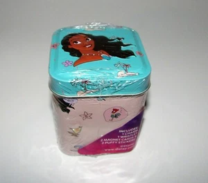 DISNEY PRINCESS COLLECTORS TIN MOANA CHARM,WRISTLET,STICKERS,MAGNETS CARDS - Picture 1 of 1