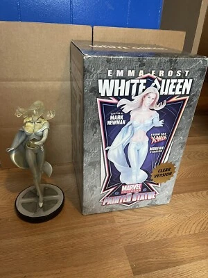 BOWEN X-MEN EMMA FROST STATUE CLEAR DIAMOND VERSION.  (DAMAGE READ) - Imagem 1 de 4