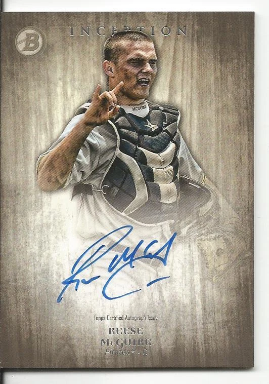 2014 Bowman Inception Prospect Reese McGuire Auto PA-RMC (Blue Jays) Mint - Image 1 of 1