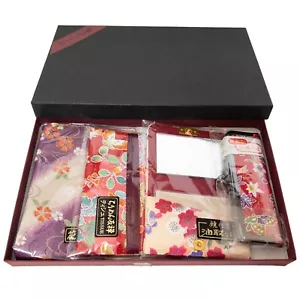 Vintage unbenutzt japanische Blumen Viskose Chirimen Handtasche unverzichtbares Accessoire Geschenkset: B - Bild 1 von 3