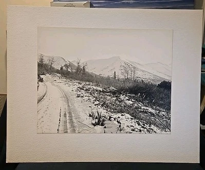 1940s 11x14 Photo Alaska wilderness landscape mountain road on 16x20 Matte (#6) - Image 1 of 4