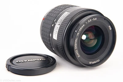 4/3 Mount Olympus Zuiko Digital 14-45mm f/3.5~5.6 Zoom Lens with Cap V28 - Image 1 of 4