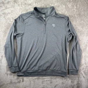 Cutter & Buck Mens XL Gray 1/4 Zip TORREY PINES Golf CB DryTec 50 UPF 50 - Picture 1 of 7