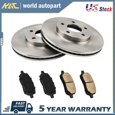 Kit de rotores y pastillas de freno delanteras 279,8 mm para Pontiac G5 2007-2009 2,2 L S55144 Foto 1 de 4