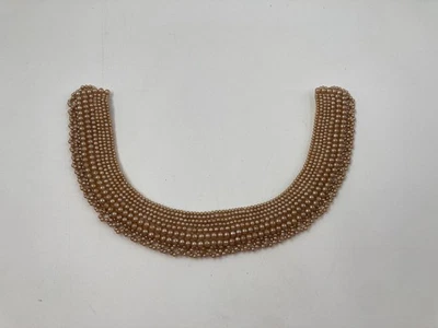 Vintage Pearl Beaded Collar 1940's 1950'S Japan  Handmade - Image 1 of 4