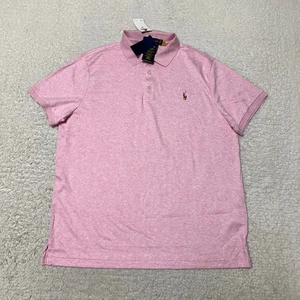 Polo Ralph Lauren Hombres Extra Grande Rosa Calce Ajustado Rendimiento Pony Golf v1 - Imagen 1 de 14