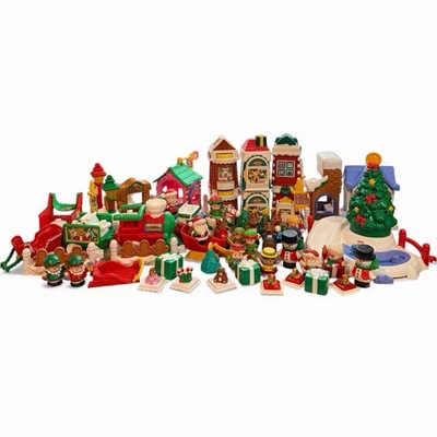 ENORME Lote de Regalos Sorpresa Tren Navidad Papá Noel Little People Fisher Price Foto 1 de 4