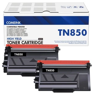 TN-850 TN850 Toner Cartridge 2-Pack: Replacement for Brother TN 850 TN820 Hig... - Picture 1 of 6