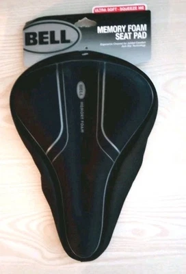 NUEVO BELL SPORTS Almohadilla de asiento de espuma viscoelástica negra ultra suave ergonómica antideslizante ajuste Foto 1 de 4