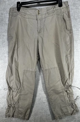 Pantalones de Senderismo Columbia Cargo Capri Talla 10 32 x 23” Cinch Tanga Piernas Caqui Beige Foto 1 de 4