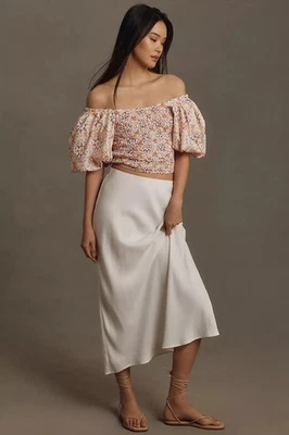 Nuevo sin etiquetas Top Anthropologie Dolan Costa Izquierda Texturizado Fuera del Hombro XS Foto 1 de 4