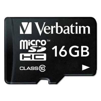 Verbatim 16GB microSDHC Memory Card UHS I U1 Full HD 1080p Waterproof Shockproof - Image 1 of 4