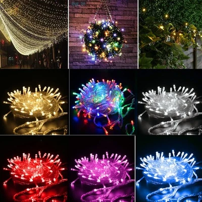 Transform Your Christmas Tree with 200 LED Battery Operated Fairy String Lights - Image 1 of 4