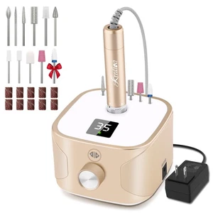 Kredioo Nagelbohrer Profi Elektrisch 35000RPM Nagelbohrmaschine Maschine Kit Remo... - Bild 1 von 7
