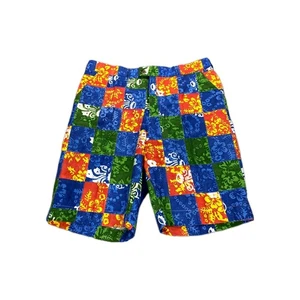 Loudmouth Heritage Golf Shorts Mens Size 38 Blue Green Madras Plaid Casual Dress - Picture 1 of 9