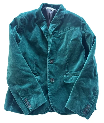 Blazer H&M Niños Jóvenes 9-10 Terciopelo Verde Vacaciones Navidad Preppy Foto 1 de 4