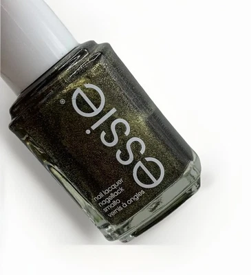 essie Nail Lacquer Nagellack Nr. 808 HIGH VOLTAGE VINYL dunkelgrün gold 13,5 ml - Bild 1 von 4