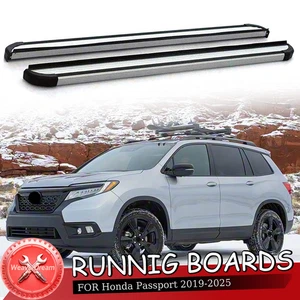 2PCS Fixed Running Boards Fits for Honda Passport 2019-2025 Side Steps Nerf bar - Picture 1 of 11