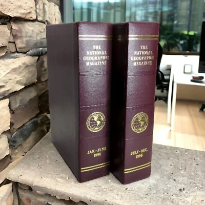 National Geographic Magazine lot of twelve 1996 Set Slip Covers/Cases included - Image 1 of 4