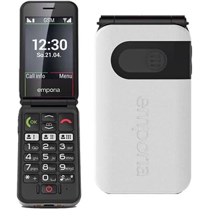Emporia Simplicity Glam 2G Black White 64MB + 32MB Single-SIM Unlocked OEM NEW - Picture 1 of 4