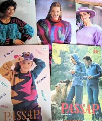 Passap Knitting Machine Magazine Huge Lot Patterns Book Vintage '80s '90s - Image 1 of 4
