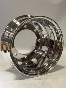17.5x6.75 Trailer Wheel 8 Hole Bolt Pattern Chrome Polished Interior Trailer Rim - Bild 1 von 2