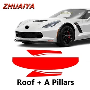 Roof+A Pillars PreCut Paint Protection Film For CHEVROLET CORVETTE 2014-2019 - Picture 1 of 6