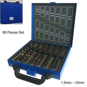 Cobalt Drill Bit Set for Stainless Steel Inox 5% M35 Metal HSS-Co 99 Cobalt Bits - Picture 1 of 5