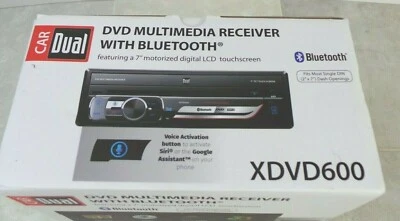 Dual XDVD600 Single DIN 7" In-Dash Car Monitor DVD Player Receiver+Backup Camera - Image 1 of 4