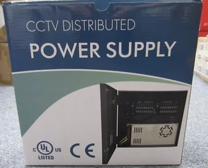18CH Power Supply Distribution Box DC 12V 20A w/ pigtail for CCTV Surveillance - Picture 1 of 8