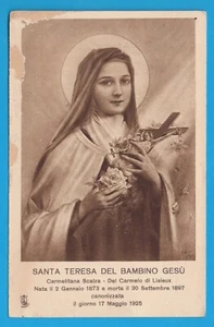 S. Teresa del Bambino Gesù FP cartolina vintage postcard MA1657 - Imagen 1 de 2