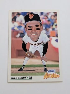 1992 Score All-Star Big Head Cartoon Baseball - #773 Will Clark - Picture 1 of 3