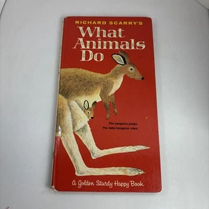 Richard Scarry's What Animals Do, Kangaroo Jumps, Golden Sturdy Book, c1963 - Picture 1 of 6