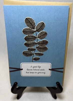 A Good Life - Fathers Legacy ￼￼Hallmark  Sympathy Card  (+Envelope 4.75x 7”) - Image 1 of 4