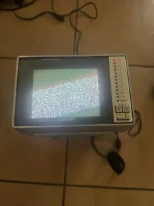 Vintage 1984 SHARP Analog Portable Color TV Model 5H12 Made in Japan Tested - Picture 1 of 10