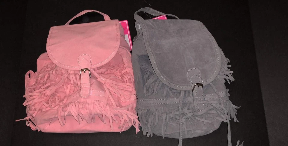 MOCHILA MONEDERO NIÑA ROSA O GRIS FLECOS ¡NUEVO! Foto 1 de 1