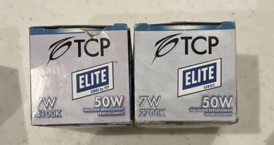 [2 Pack]TCP LIGHTING #LED712VMR164KFL 7W LED Bulbs 4100 K 550 Lumens - Image 1 of 4