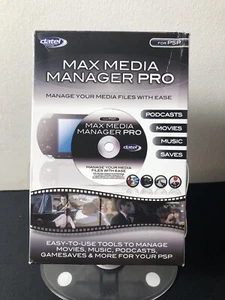 Max Media Manager Pro For PSP Sony Datel Podcasts Movies Music Saves Technology - Picture 1 of 15