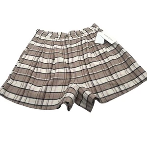 Pantalones Cortos Treasure & Bond Plisados a Cuadros Mezcla de Algodón en Tostado Chanterelle Cuadros, 6 - Imagen 1 de 11