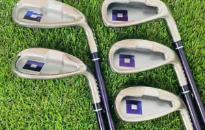 Ladies Onoff Iron Set 7-9 Pw Sw 5pc RH SMOOTH KICK LP-412I Graphite Women Golf - Picture 1 of 8