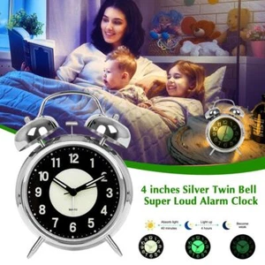 Super Loud Alarm Clock For Heavy Sleepers Adults Bell Silent Retro η D9T9 Y C6T7 - Picture 1 of 10