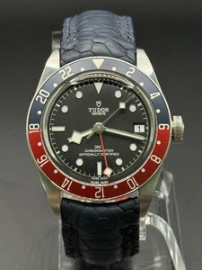 Tudor Black Bay GMT 79830RB "Pepsi" Iconic Complete Full Set On Leather Strap - Picture 1 of 9