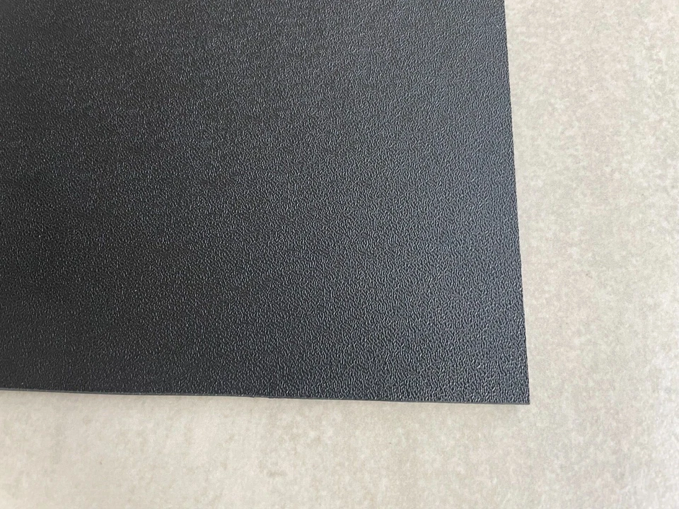 ABS Plastic Sheet. 2mm x  600mm.x 250mm Textured Black. - Image 1 of 1