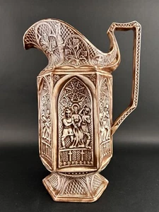 Jarra de cerámica vintage Estaciones de la Cruz decoración religiosa católica tamaño 15" - Imagen 1 de 19