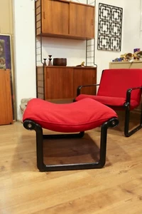 TRUE VINTAGE KNOLL INTERNATIONAL "SLING" HOCKER 70er Hannah & Morrison Lounge - Bild 1 von 10