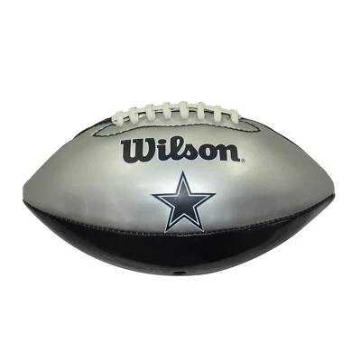 *STADIUM SPORTS* - WILSON NFL DALLAS COWBOYS SIL/NAVY FOOTBALL - image 1 of 4