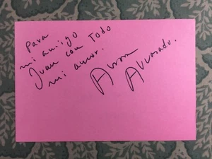 Aurora Alvarado Signed Autograph Card - Picture 1 of 2
